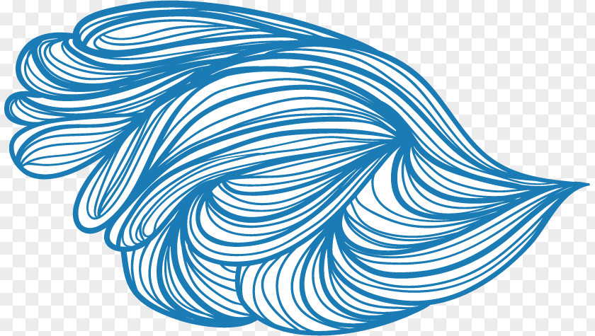Blue Sea Wave Pattern Background Wind PNG