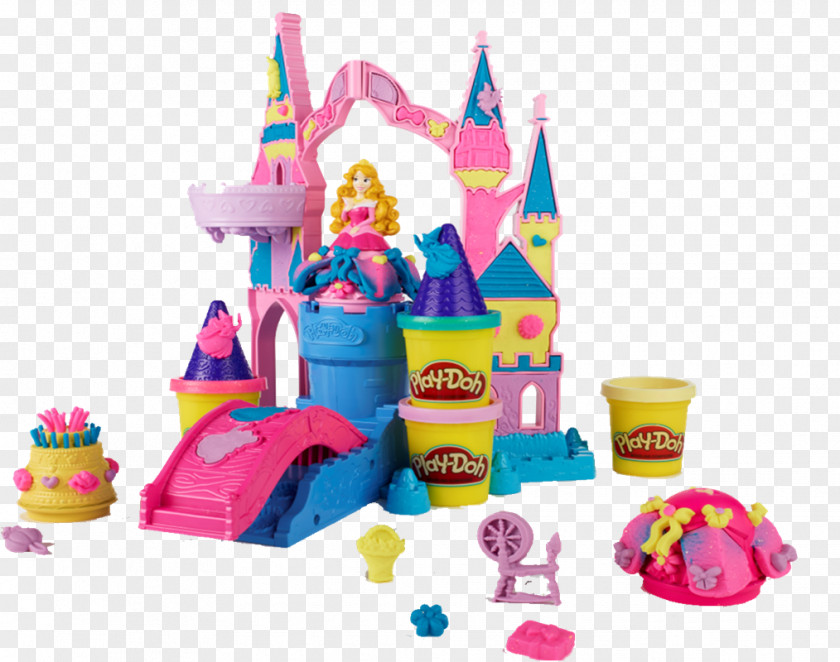Castle Princess Play-Doh Aurora Rapunzel Cinderella Belle PNG