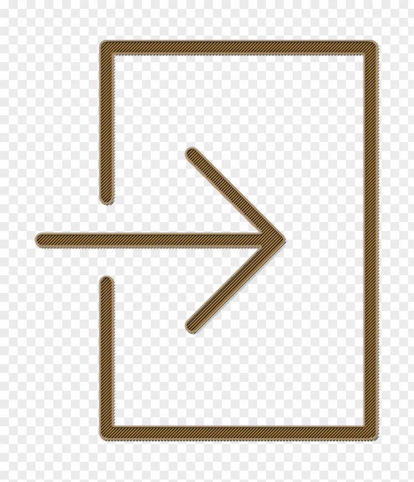 Symbol Rectangle Login Icon Essential Set PNG