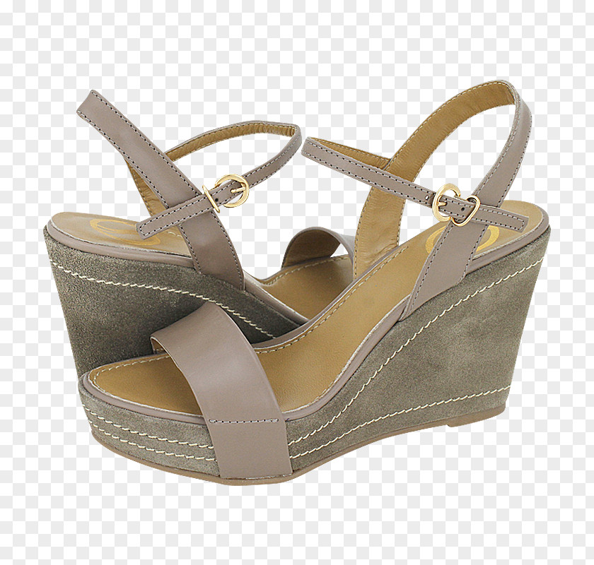 Platform Shoes Slide Sandal Shoe Beige Walking PNG