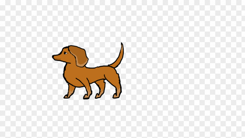 Cartoon Dachshund Puppy Dog Breed Snout Paw PNG