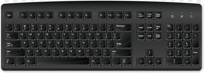 Computer Keyboard Decoration Design Vector Pattern Space Bar Numeric Keypad PNG