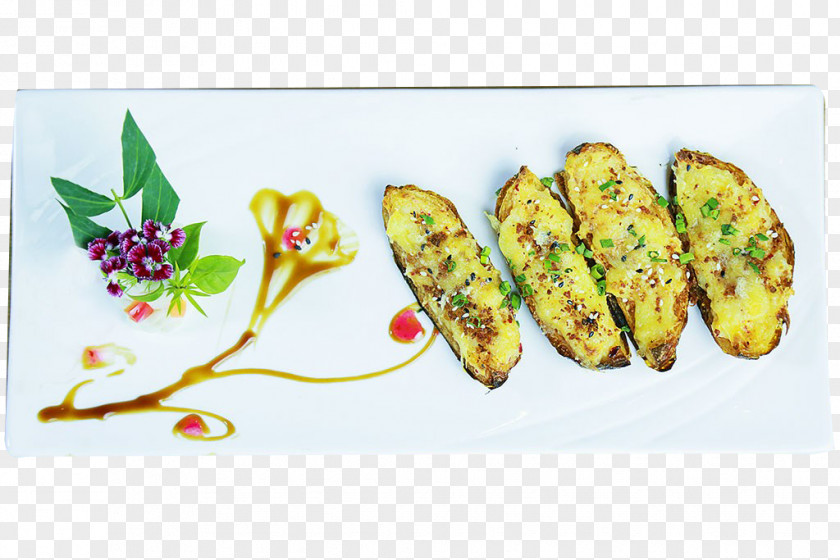 The Baked Eggplant On Plate Vegetarian Cuisine Vegetable Roasting PNG