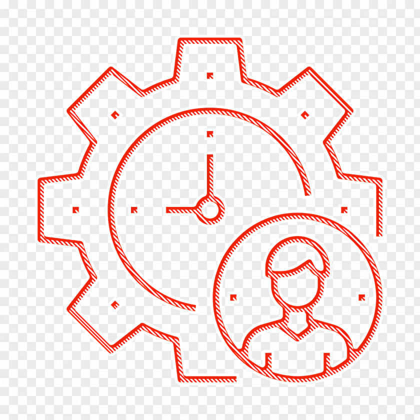 Time Management Icon Clock Business Concept PNG