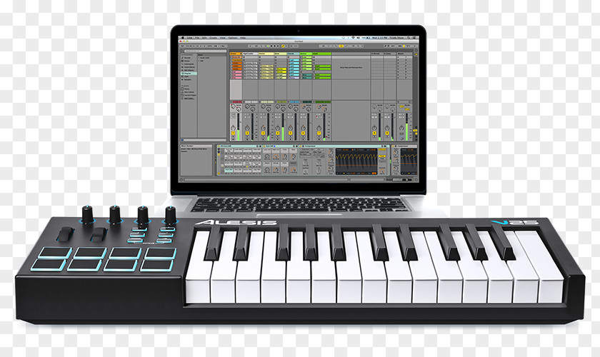 Digital Audio Workstation Alesis V25 Vmini Portable 25-Key USB-MIDI Controller MIDI Keyboard Controllers Musical Instruments PNG