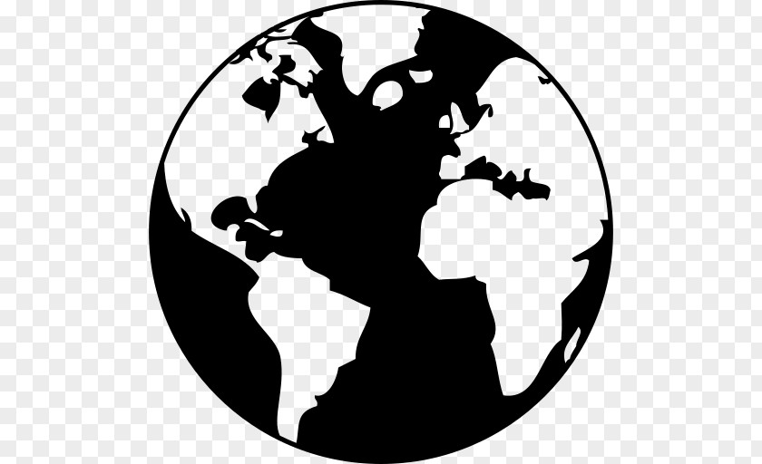 Earth Drawing Black And White PNG