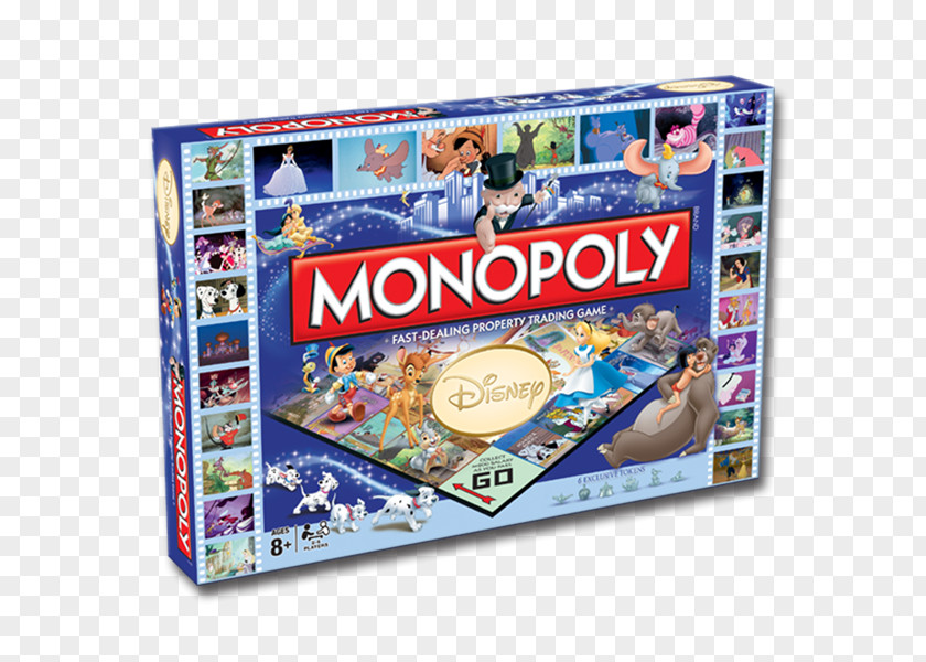 Hasbro Monopoly Junior Board Game The Walt Disney Company PNG