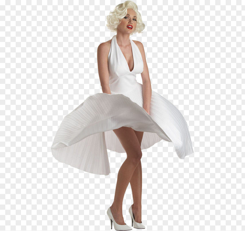 Marilyn Monroe White Dress Of Monroe's Pink Costume Party PNG