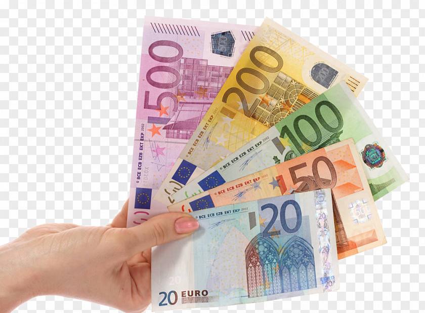Take Notes In Different Denominations Money Euro Currency Stock Photography Banknote PNG