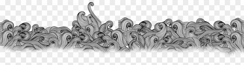 Wave Black And White Photography Chicken Clip Art PNG