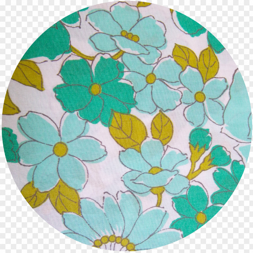 Design Petal Green Floral Pattern PNG