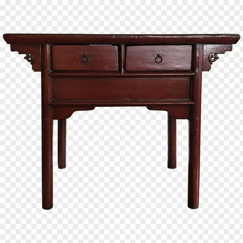 Chinese Table Antique Drawer Furniture PNG