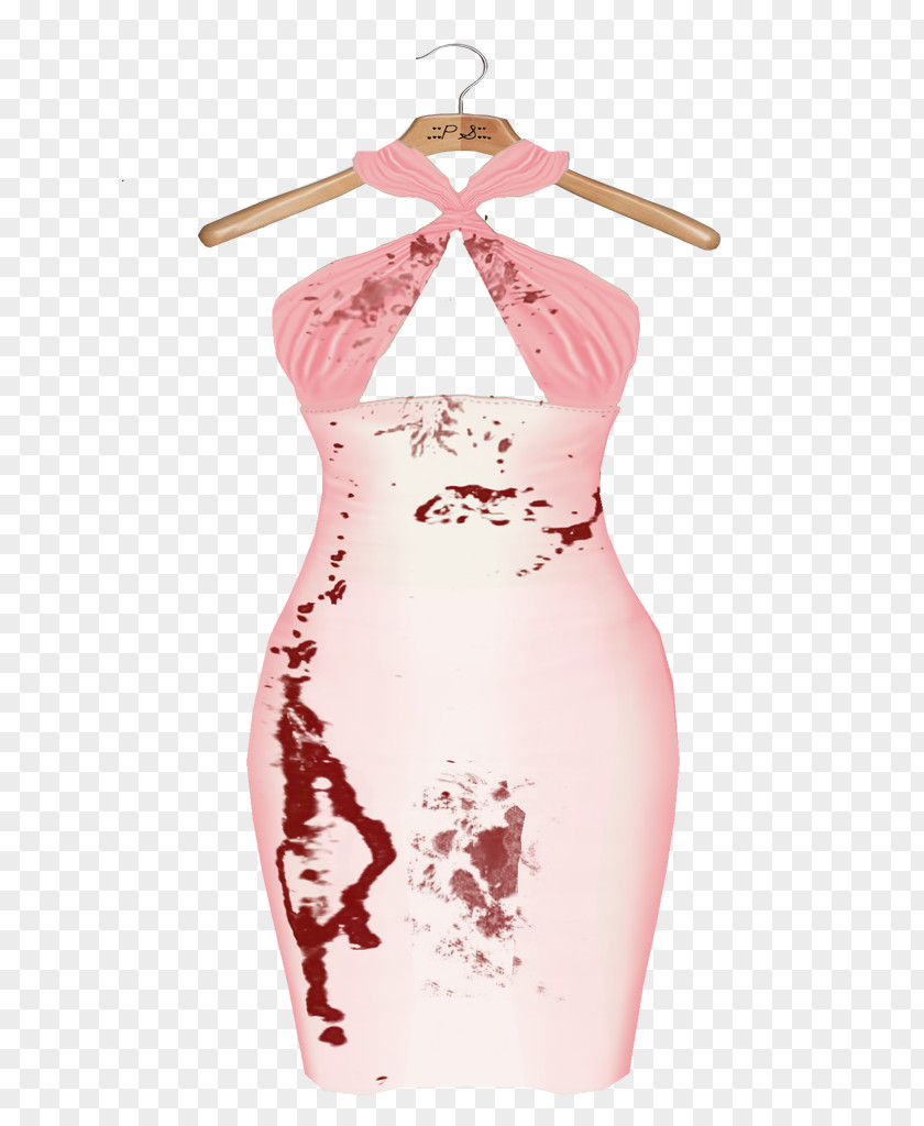 Dress Shoulder Cocktail Pink M PNG