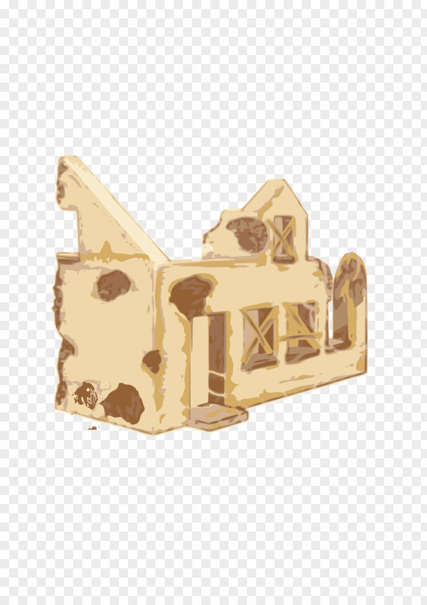 Golden House Drawing Clip Art PNG