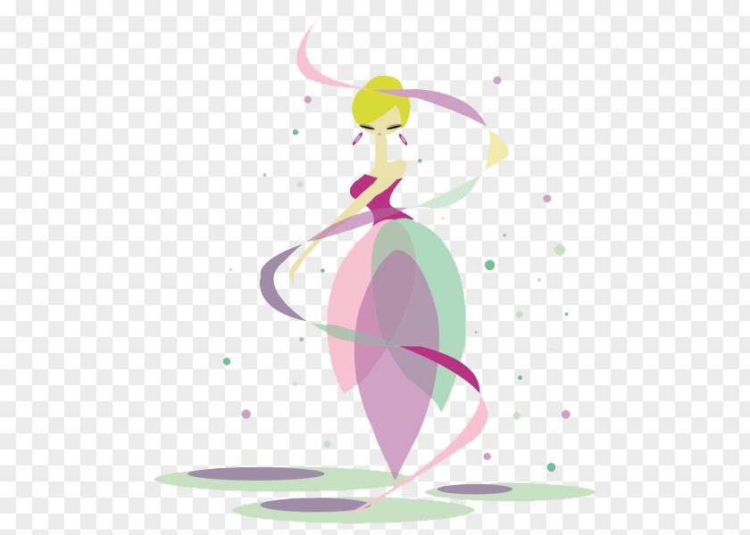 Hand Painted Fairy Drawing Illustration PNG