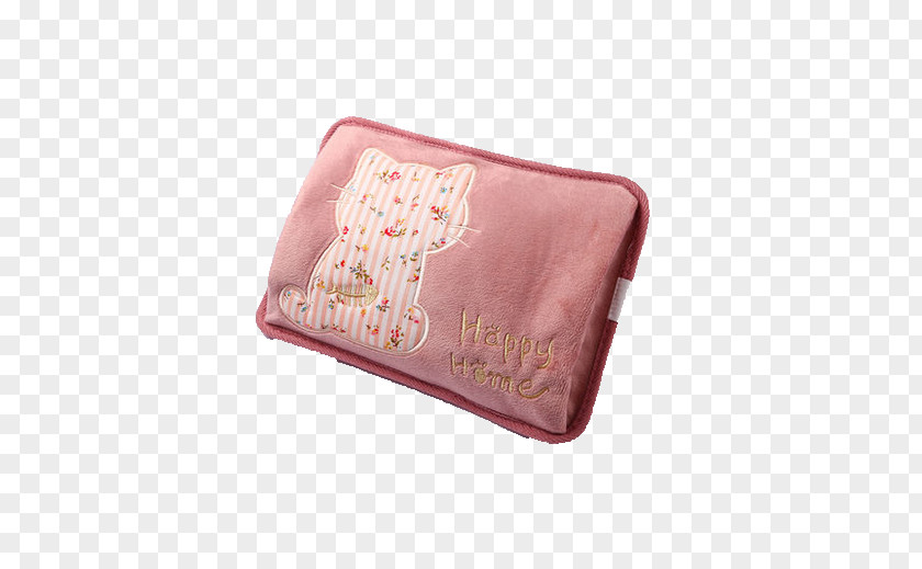 Pink Cat Electric Heater Coin Purse PNG