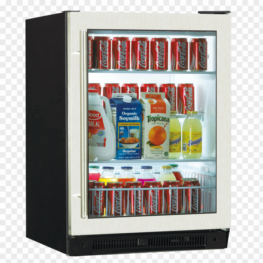 Refrigerator Fizzy Drinks Haier Home Appliance PNG