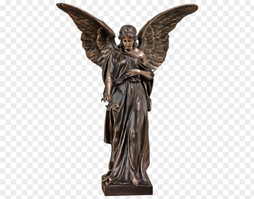 Angel Bronze Sculpture Statue PNG