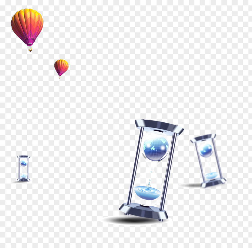 Balloons And Hourglass Icon PNG