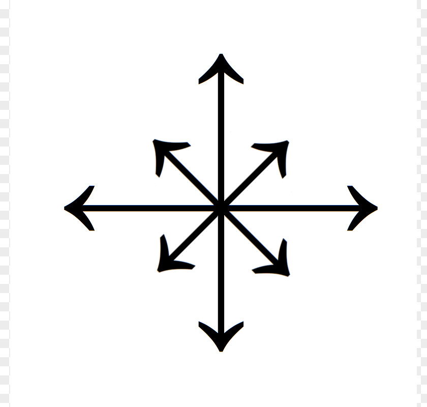 Directional Arrows Spider Web Clip Art PNG