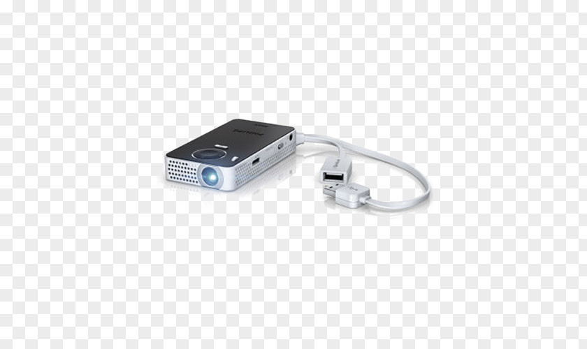 Micro Portable Projector Electrical Cable Handheld Philips Video PNG