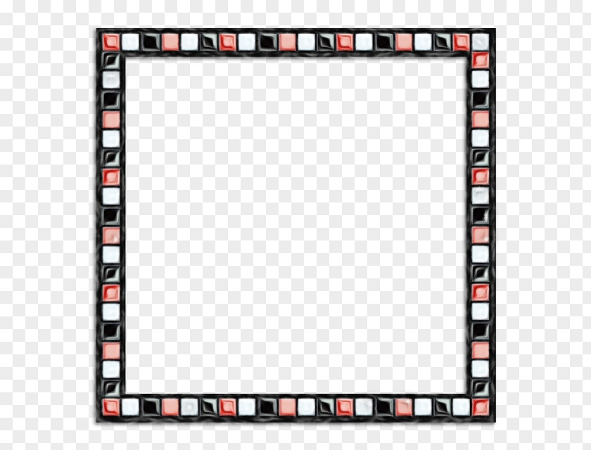 Rectangle Picture Frame Black Background PNG