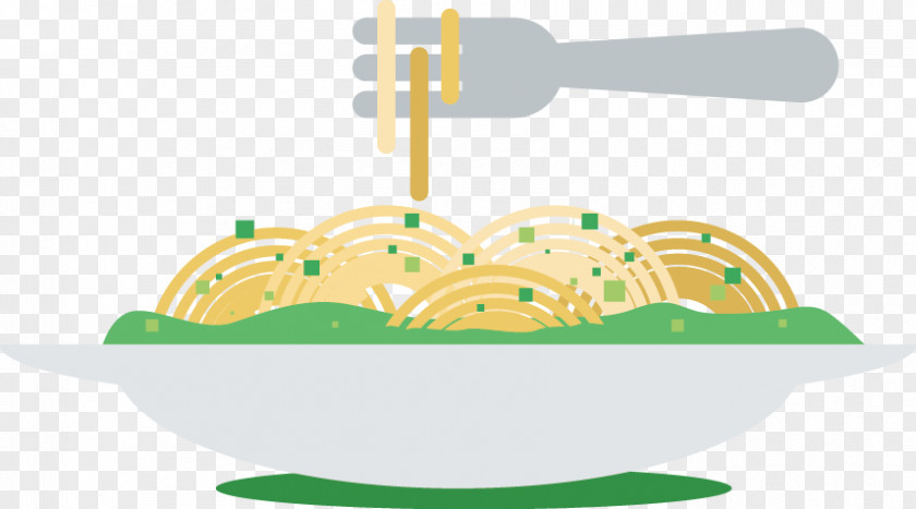 Vector Fork Pasta Dish Noodle PNG