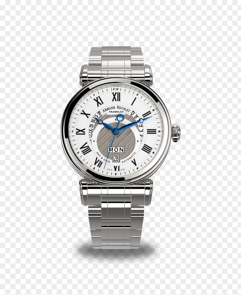 Watch Strap Armand Nicolet Stainless Steel PNG