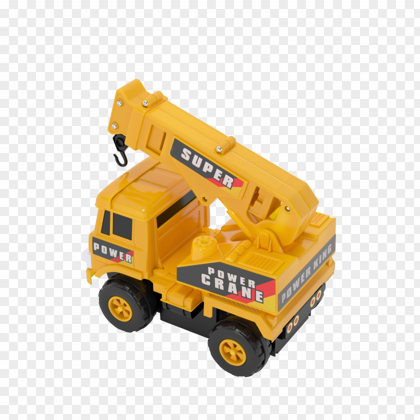 Construction Vehicles Crane Model Car Truck Toy PNG