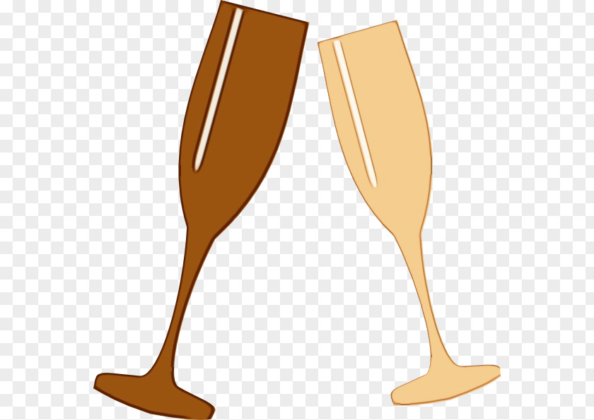 Spoon Champagne Stemware Wine Glass PNG