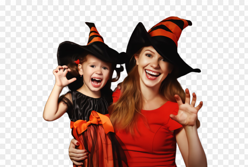 Witch Hat Gesture Trick-or-treat Fun Costume Smile Happy PNG