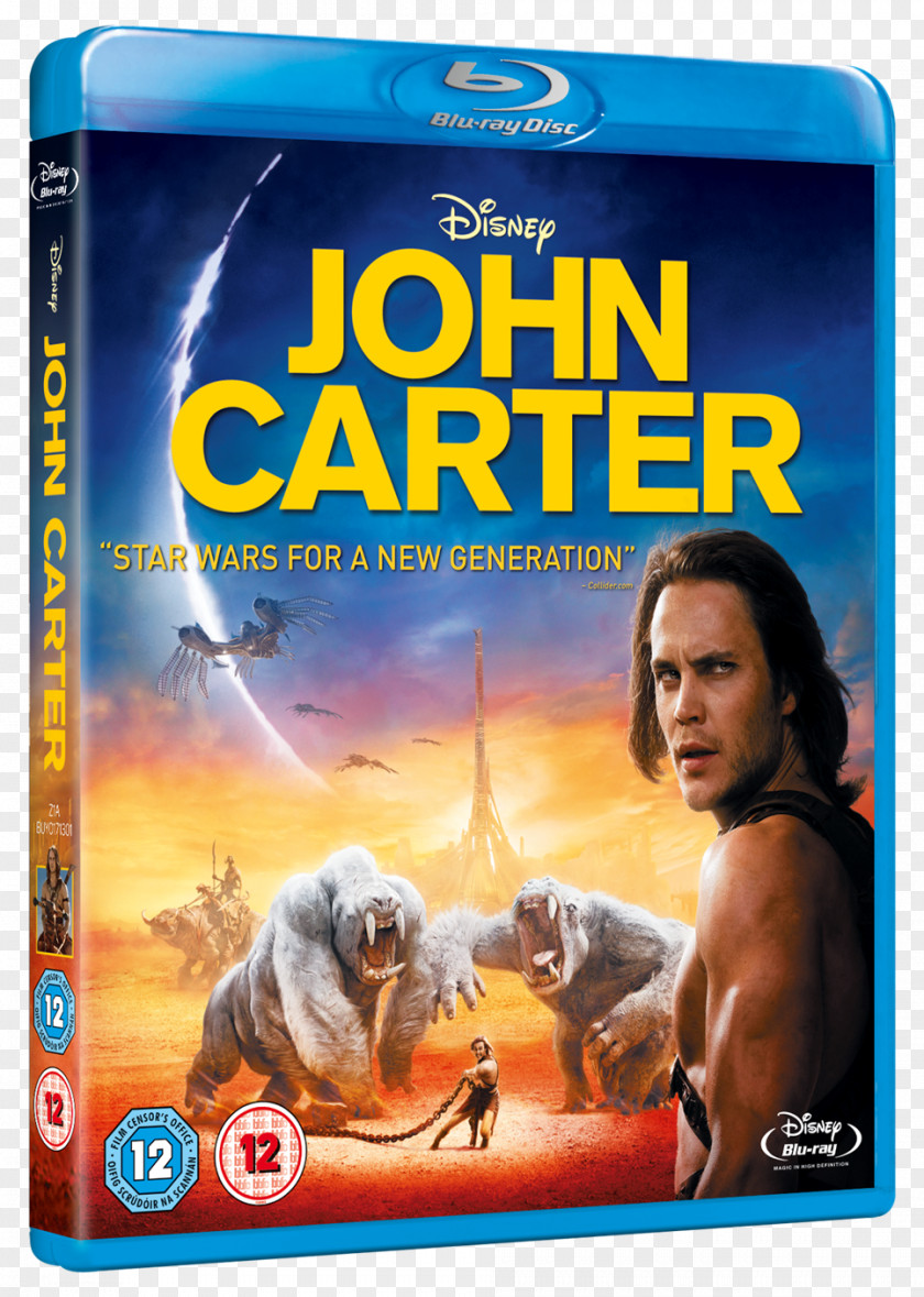 Blu Ray John Carter Blu-ray Disc Andrew Stanton Film Barsoom PNG