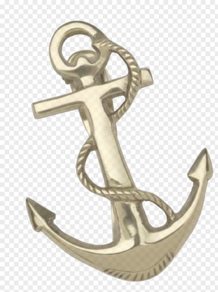 Brass Jewellery Anchor Fashion Accessory Pendant Metal PNG