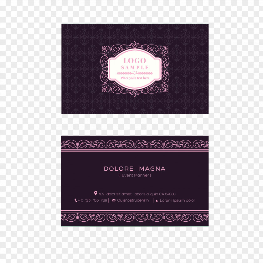 Elegant Business Card Template Design Graphic PNG