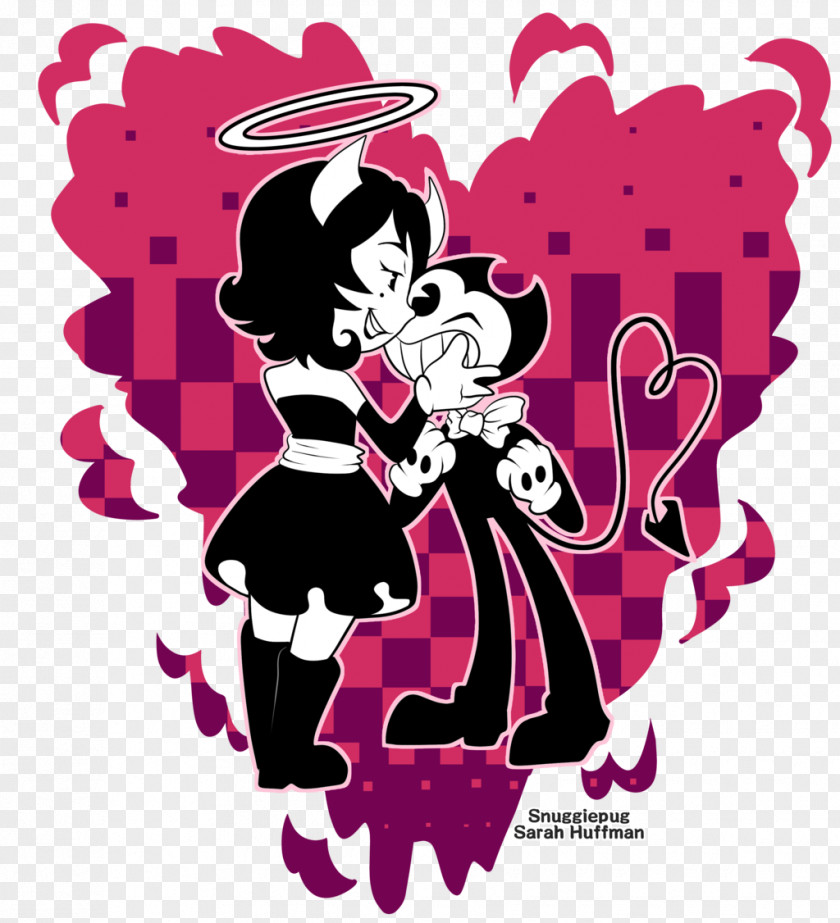 Angel Face Bendy And The Ink Machine 0 Devil Demon PNG