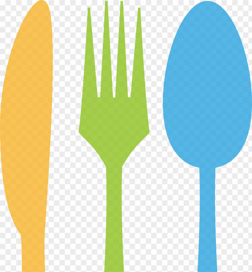 Color Simple Knife And Fork Spoon Tableware PNG