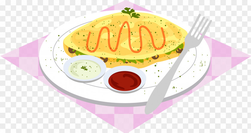Delicious Pizza Omurice Omelette Fried Egg PNG