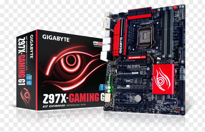 Socket Intel 1150 LGA Gigabyte Technology High-Performance Gaming & Audio Motherboard GA-Z97X-Gaming G1 PNG
