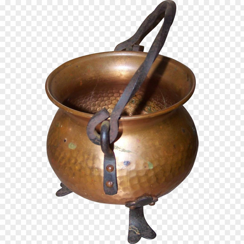 Cauldron Cookware Copper Hammer Handle PNG