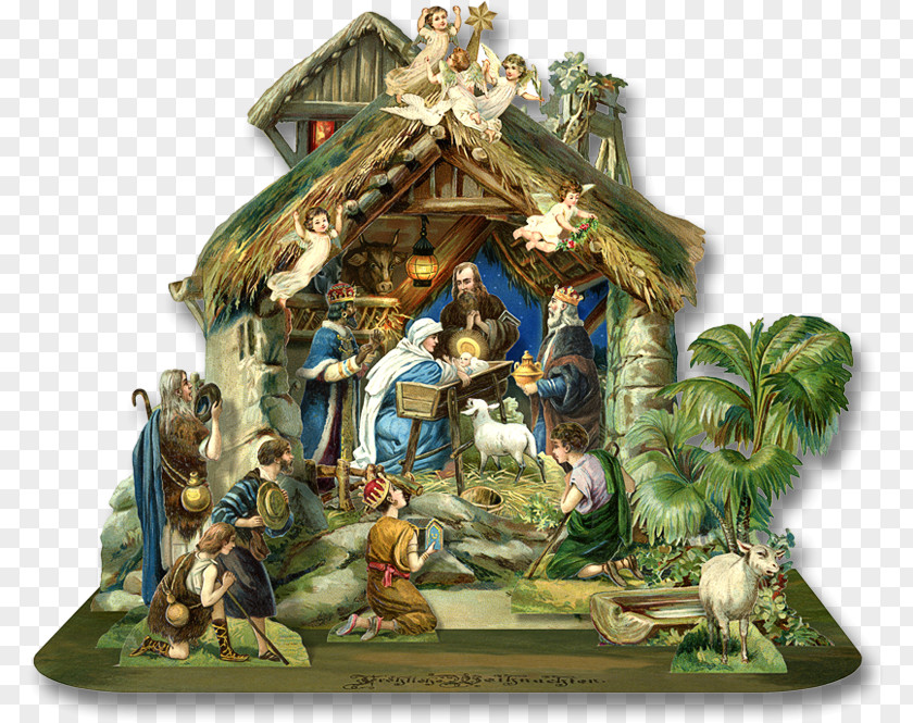 Download And Use Nativity Clipart Bethlehem Paper Adoration Of The Magi Scene Christmas PNG