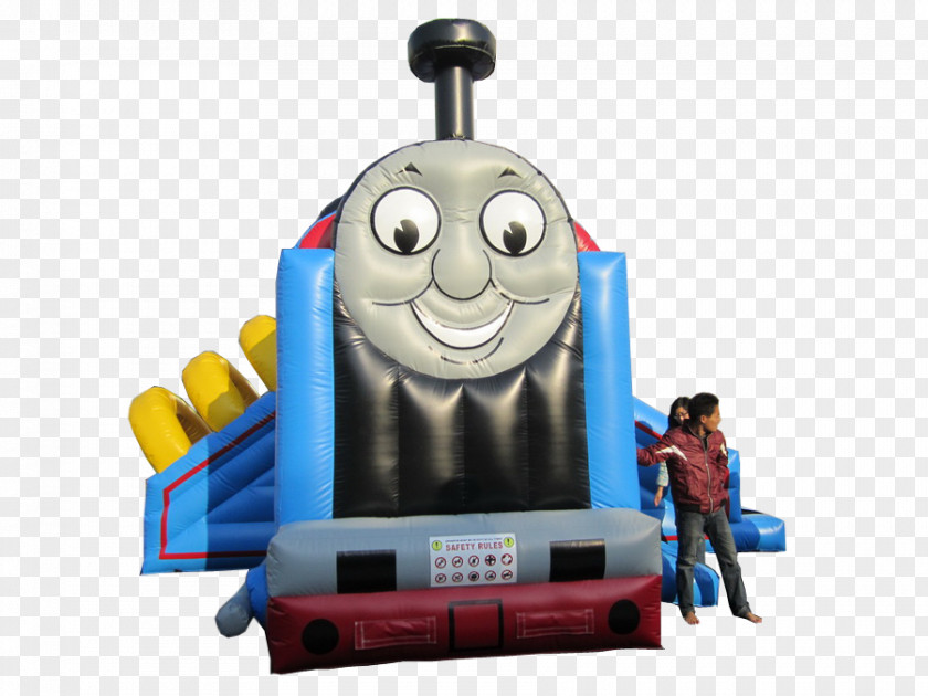 Inflatable Circle Bouncers Thomas Train Party PNG