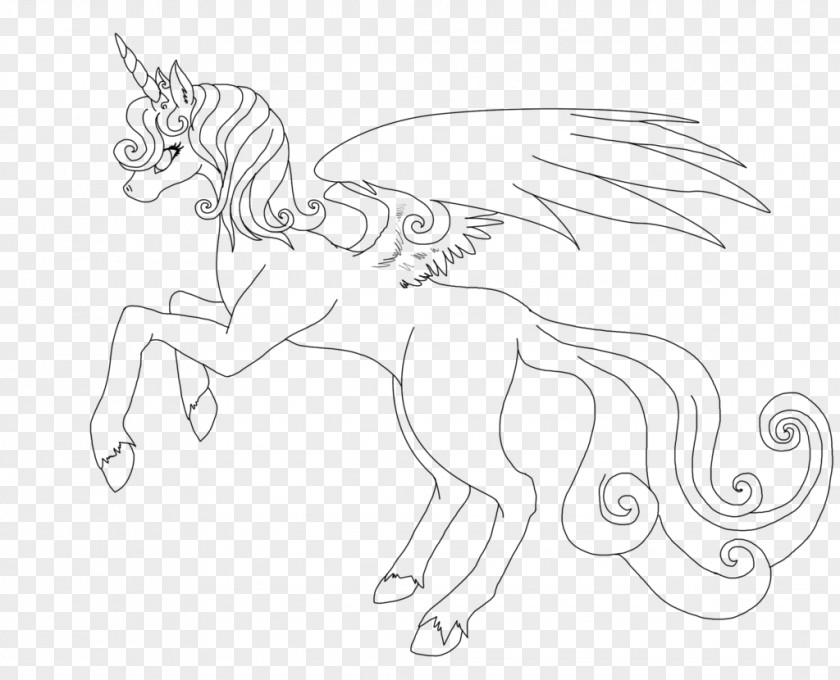 Silhouette Tennessee Walking Horse Line Art Drawing Sketch PNG
