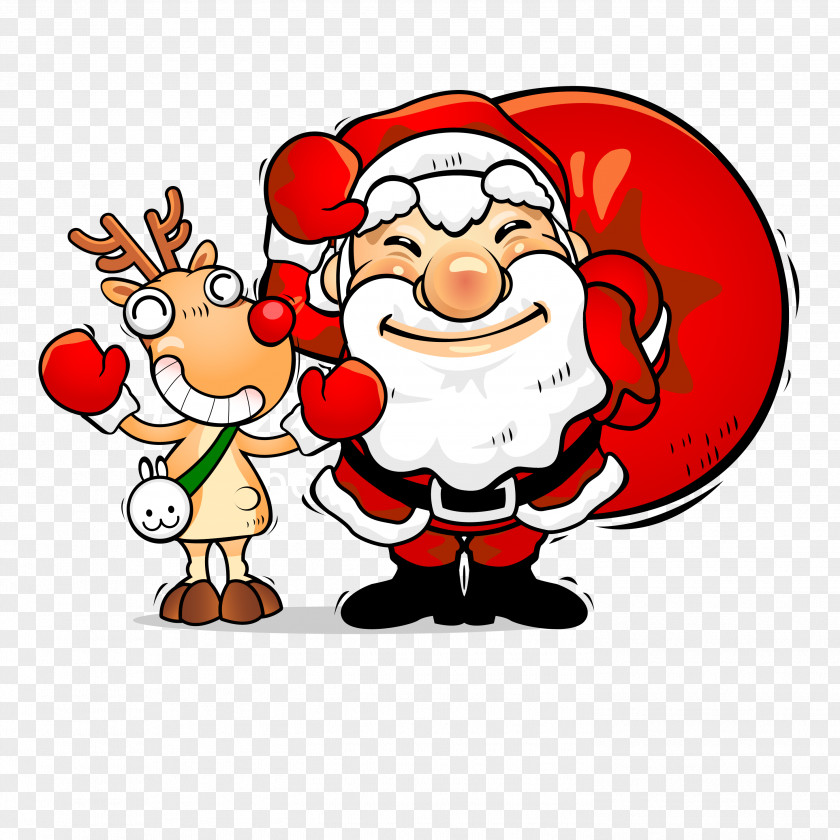 Christmas Elements Santa Claus Character Drawing PNG