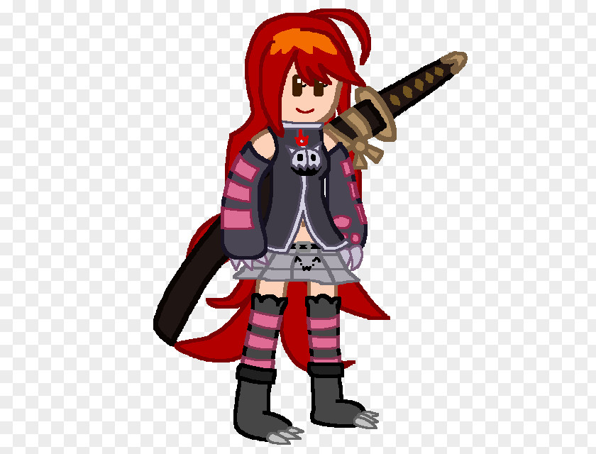 Ninja Catgirl Costume Character Clip Art PNG