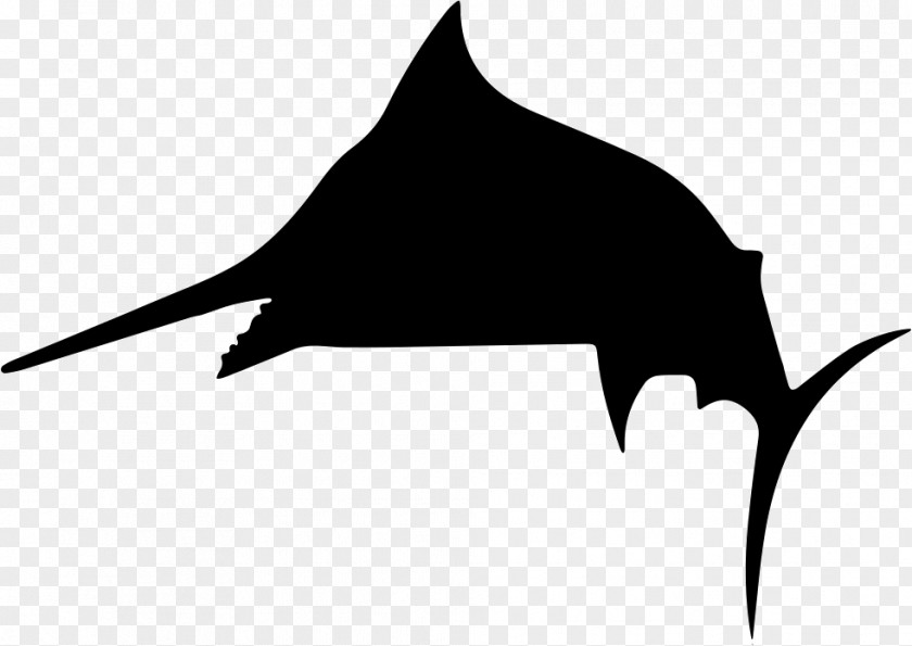 Silhouette Halibut Fish PNG