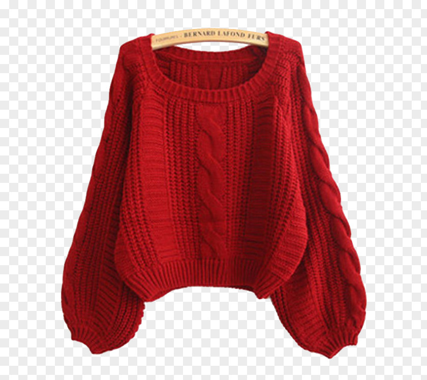 T-shirt Sweater Cable Knitting Sleeve Crop Top PNG