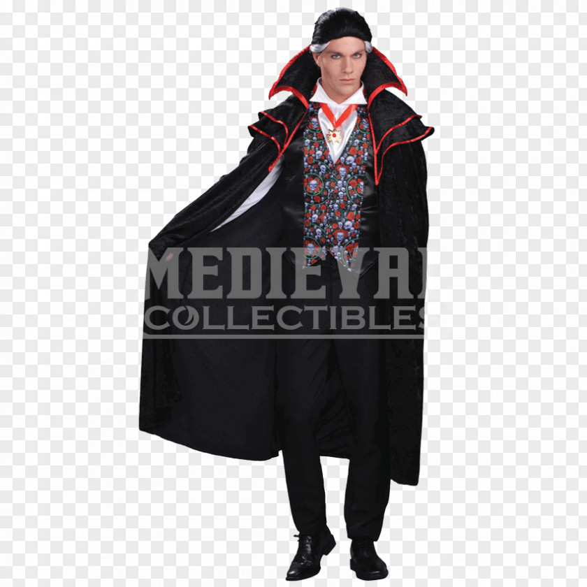 Vampire Costume Party Halloween Cloak PNG