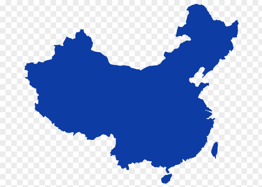 China World Map Blank PNG