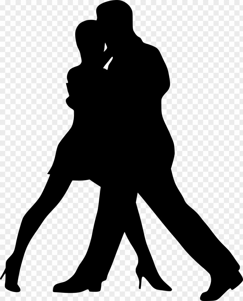 Couple Silhouette Ballroom Dance Drawing Salsa PNG