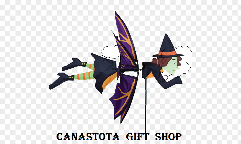 Halloween Sport Kite Witchcraft Whirligig PNG